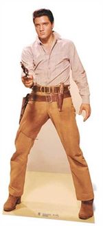 Elvis Presley Gunfighter LIFESIZE CARDBOARD CUTOUT standee standup Wild West