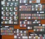 Ceylon EARLY VICTORIA stamps QV 18.. etc various cards and prices