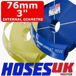 76mm Layflat Hose PVC Water Discharge Irrigation Pipe 3" Flexible Flat Hose