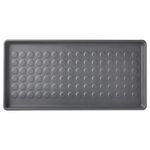 New Washable Shoe mat/Tray in/outdoor grey Water Resistant Plastic 71x35 cm