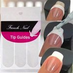 240pcs French Manicure Nail Guides 5 Sheets Stickers Stencil Tips Nail Tips
