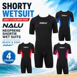 CHILD/ADULT SIZE SHORTY WETSUIT NEOPRENE SHORTIE WET SUIT 3MM BEACH SURF