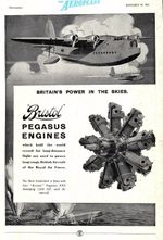 1941 Advert : Short SUNDERLAND Pegasus-Engined Flying Boat Aircraft WW2 Print Ad