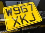 Small 7x5 motorcycle Motor Bike Novelty number plate Bike Font free post