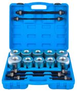 DHA 27 Pcs Universal Press & Pull Sleeve Kit, Bearing Separator Puller blue