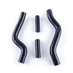 Silicone Radiator Coolant Hose Pipe Kit For Suzuki RM250 RM 250 2001-2008 Black