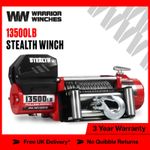 Stealth Electric Winch 12v 13500lb Steel Rope with Wireless Trailer Recovery 4x4