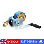 600lbs 270kg Hand Winch Hand Crank Strap Gear Winch Polyester Strap ATV Boat