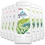 Glade Solid Gel Air Freshener, Odour Eliminator 1 count (Pack of 8), White 
