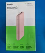 Belkin BoostCharge Pro Power Bank 20000 mAh 15W Rose Gold New & Unopened 20K
