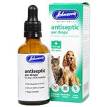 Johnson's Vet Antiseptic Ear Drops for Dogs, Cats, Small Animals 50ml