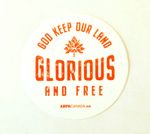 God Keep Our Land Glorious Free - Canada Patriotic vinyl sticker - Conservative