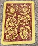 Playing Swap Cards  GENUINE 1 only single  VINTAGE WIDE ENGLISH YELLOW ROSES