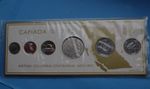 Canada, 1971 Coin Set, Columbia Centennial 1871-1971, as shown.
