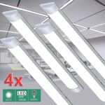 4 PACK 4FT LED SHOP LIGHT 6500K Daylight Fixture LED Ceiling Lights Garage Lamp