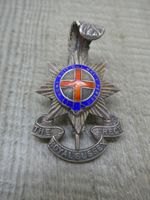 Rare Royal Sussex Regiment WW2 Officer's Hallmarked Silver Cap Badge c1943