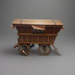 Vintage Wooden Romany Gypsy Wagon Carriage Scratch Built Model