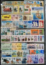Worldwide Transport Stamp Collection MNH - Each Lot: 15 Sets from 15 Countries
