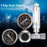 CO2 Regulator Aquarium Dual Gauge Display with Bubble Counter&Check Valve(W21.8)