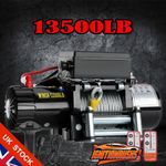 Electric Winch 12v 13500lb/6123kg Steel Rope & Twin Wireless Remote Workshop UK