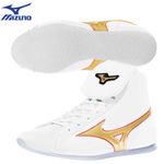 Mizuno Short Boxing Shoes BM575 Easy Spectra Metal Gold x Metal Red 24-29cm