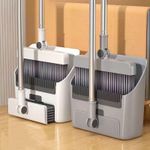 Standing Broom Dustpan Set Long Handle Indoor Floor Sweeper Household Cleaner