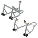 KCT MOTORCYCLE HEAVY DUTY REAR & FRONT HEAD STOCK PADDOCK STAND STEEL