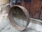 Vintage Old Wooden Large Garden Potato Riddle Sieve Decor Prop TV Film Rustic!!!