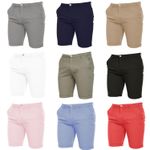 CROSSHATCH Chino Shorts Mens Stretch Slim Fit Half Pants Casual Beach Summer