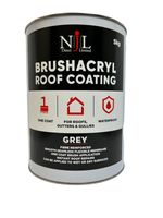 Acrylic Roof Coating Fibre Reinforced Instant Waterproofing 5KG Grey Njl Direct