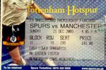 TOTTENHAM HOTSPUR V MANCHESTER UNITED-21/12/03-BARCLAYS PREMIER LEAGUE TICKET.