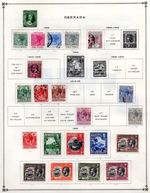 BRITISH GRENADA 1883-1981 LARGE COLLECTION OF 700+ STAMPS ON 64 SCOTT PAGES