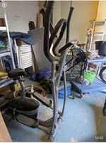 Grey/Black Electric Elliptical Cross Trainer, Electronic Resistance, LCD, HR
