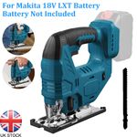Brushless Cordless Jigsaw Electric Jig Saw with Blade for Makita 18V Battery