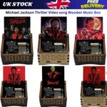 Michael Jackson Thriller Video song Wooden Music Box Musical Memorabilia