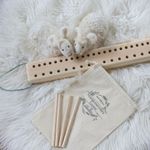 Peg Loom 2 Row Weaving Wool Fleece, Rug, Mat, Pet Bed, Seat Pad Handmade  90cm