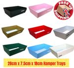 Birthday Fathers Day Wedding Cardboard Hamper Trays Gift Baskets Display Trays