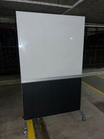 Large Mobile Magnetic Glass Whiteboard / Office Divider Screen – 185cm x 120cm