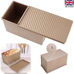 Non-stick Toast Box Rectangle Kitchen Bread Loaf Tin Pan Mold Baking with Lid