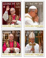 Vatican 2025 Start Of The Papacy Pope Leo XIV Series 4 New Stamps