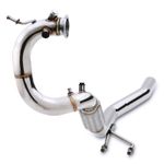 STAINLESS DECAT DPF REMOVAL EXHAUST DOWNPIPE FOR VW GOLF MK6 GTD 2.0 TDI 08-13