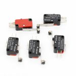 5Pack V-156-1C25 Micro Limit Switch Long Hinge Roller Momentary SPDT Snap Action
