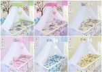 BABY NURSERY CANOPY DRAPE MOSQUITO NET WITH HOLDER TO FIT COT 
