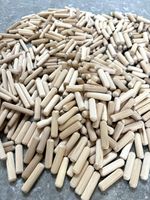 HARDWOOD DOWELS 6mm 8mm WOODEN Beechwood Chamfered Fluted Pin Wood Dowel 10-1000