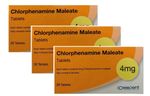 Chlorphenamine Maleate 4 mg Tablets 28x3-For Hives/Hay Fever/Eczema BRANDS VARY