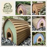 Hedgehog House - handmade, wooden hedgehog house outdoor shelter wildlife 