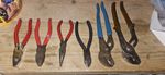 Bundle Of Pliers,snips,long Nose,pipe Grips Assortment Tools