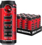 Hell Energy Drink - Classic 500ml (Pack of 12) FREE P&P