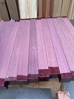 Purpleheart Spindle Blank/wood Blanks/exotic Woods /Exotic Hardwoods/50x50x300mm