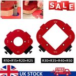 2 Pcs 4 in 1 Corner Radius Jig Aluminum Alloy Router Template Tool Woodworking